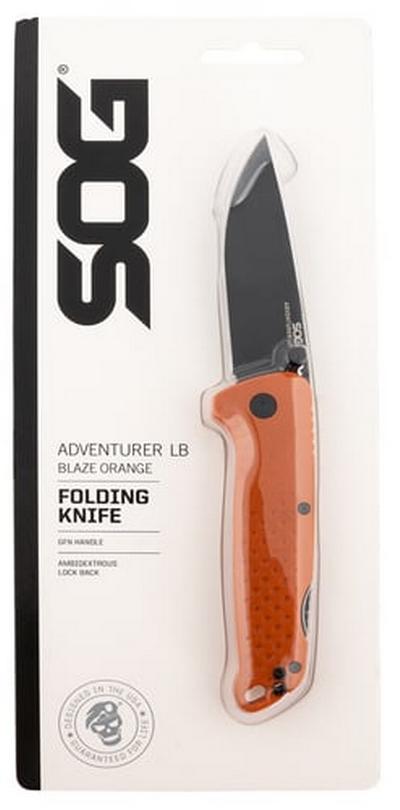 ADVENTURER LB 3.5 Inch BLADE BLAZ ORG | 729857015738 | SOG | Knives And Tools | Folding 